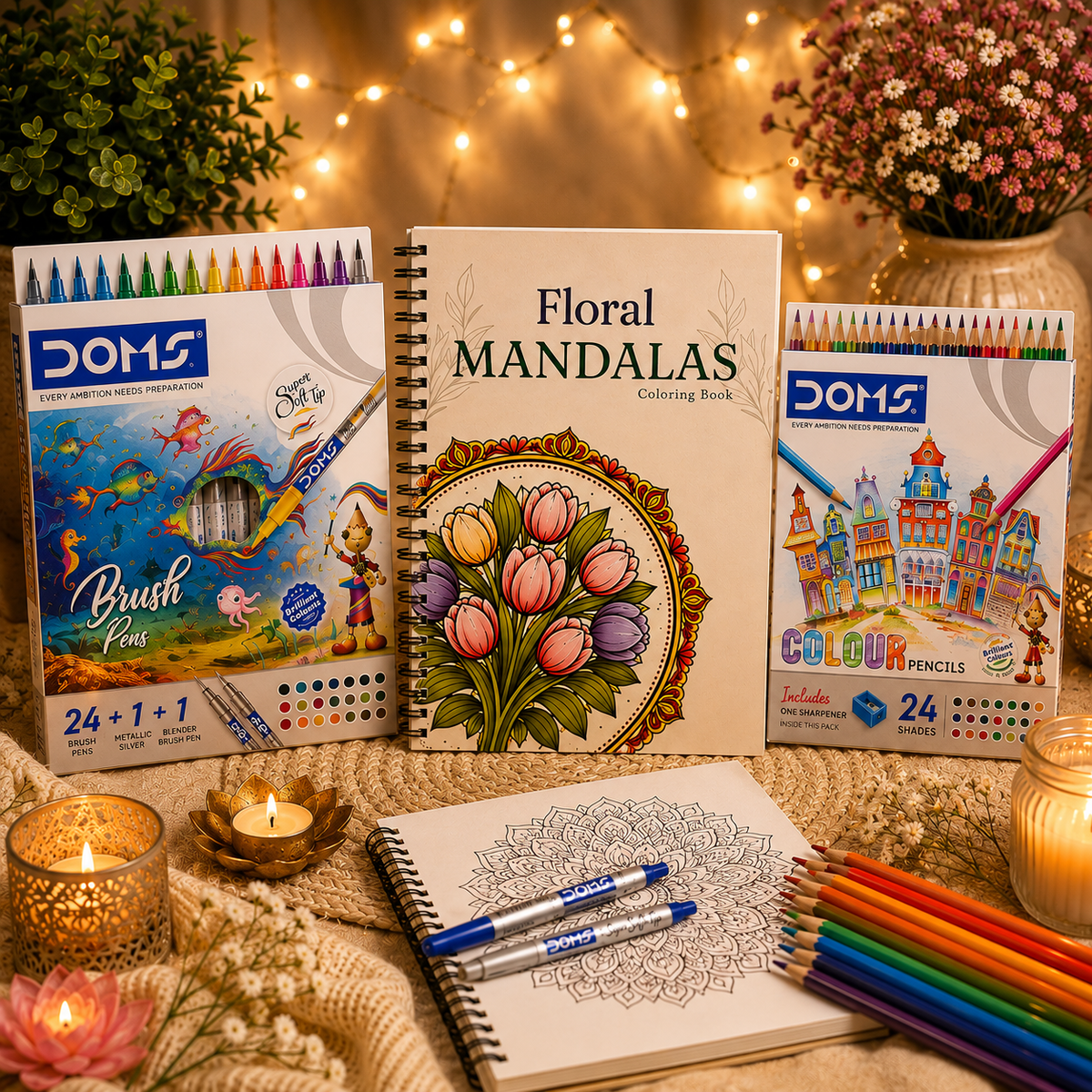 Floral Mandala Coloring Book