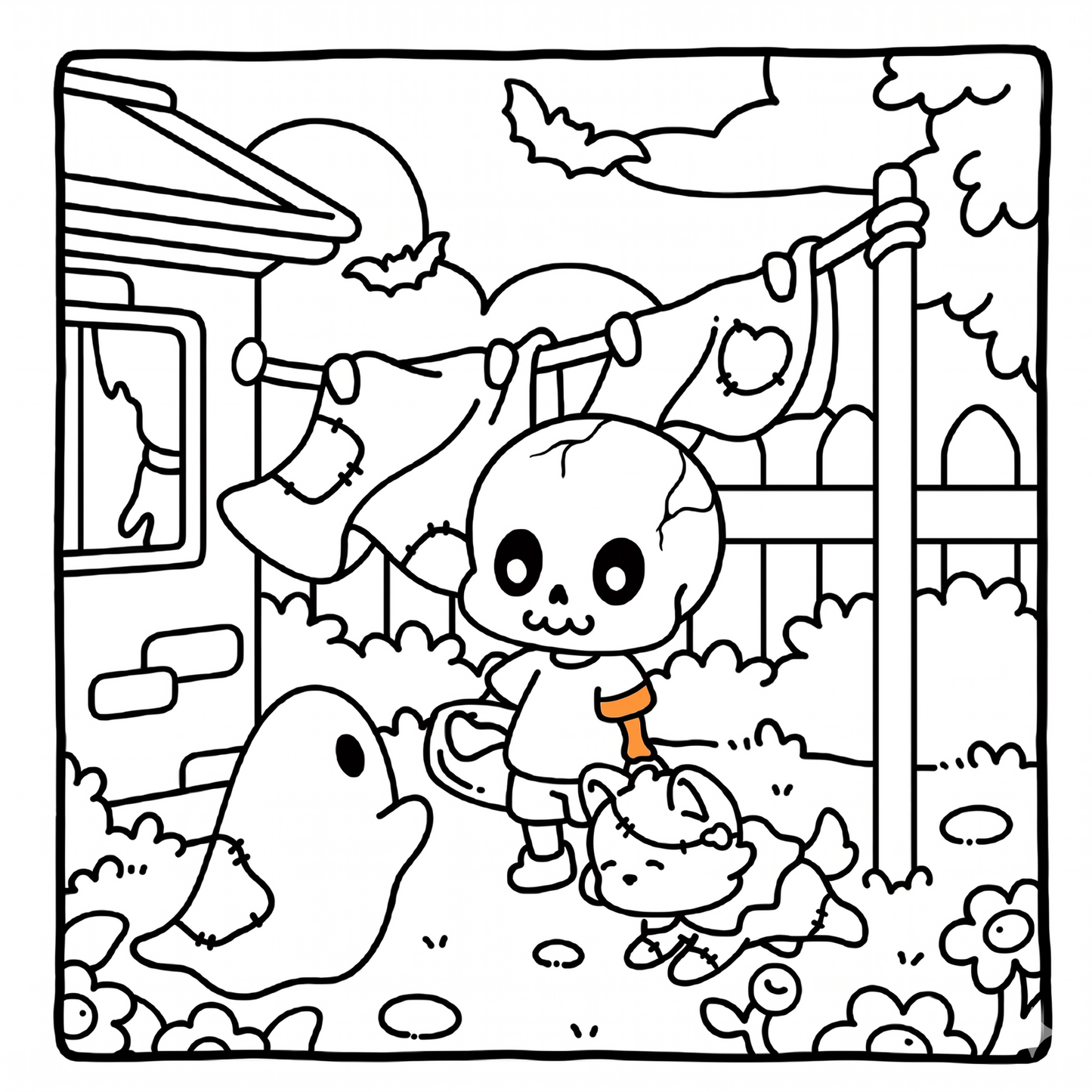 Ghost Glow: A Cute & Comfy Coloring Book
