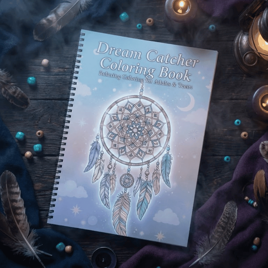 Dream Catcher Coloring Book – Peaceful Mandala Art for Relaxation