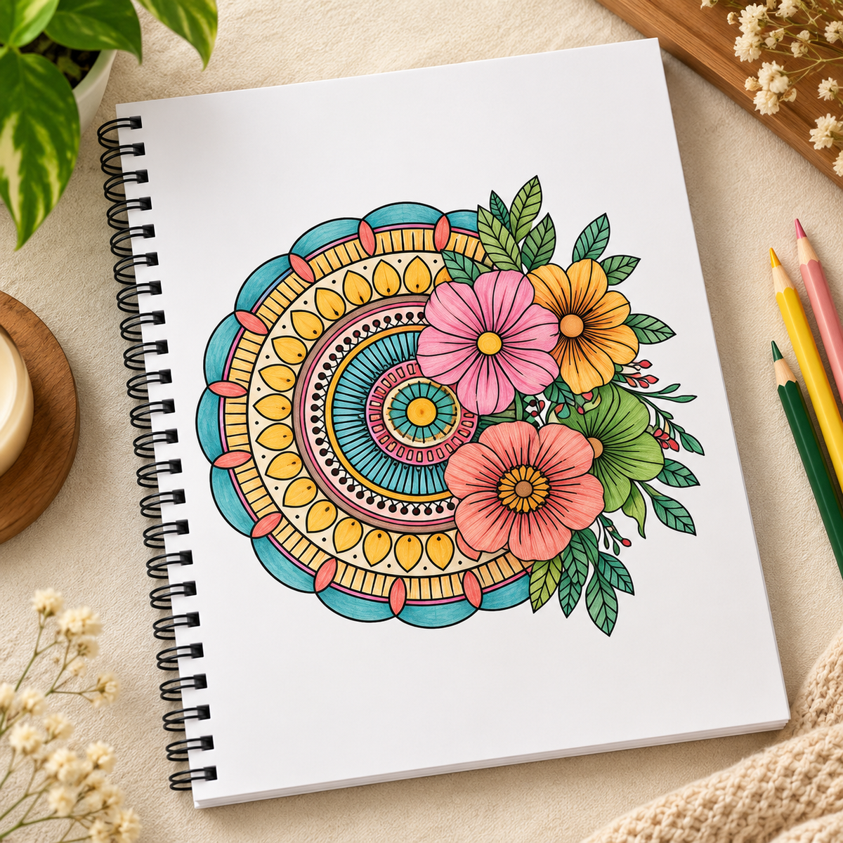 Mindful Mandalas Coloring Book