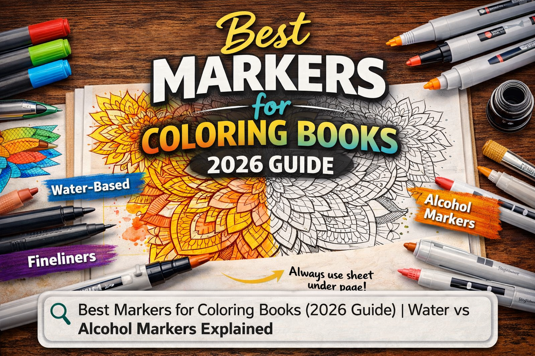 Best Markers for Coloring Books (2026 Guide) | Water vs Alcohol Markers Explained The Spectrum Stories