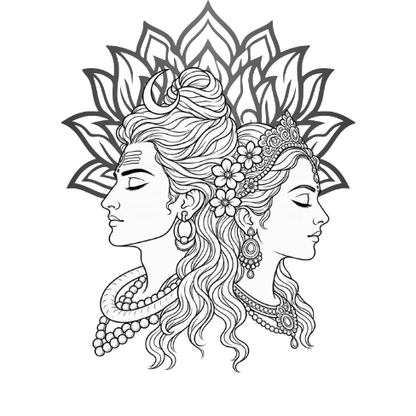 Shiva Mandala Coloring Book for Adults
