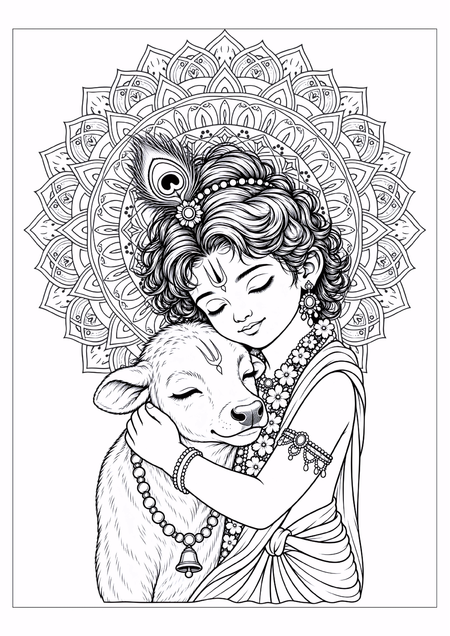 Bal Krishna & Calf