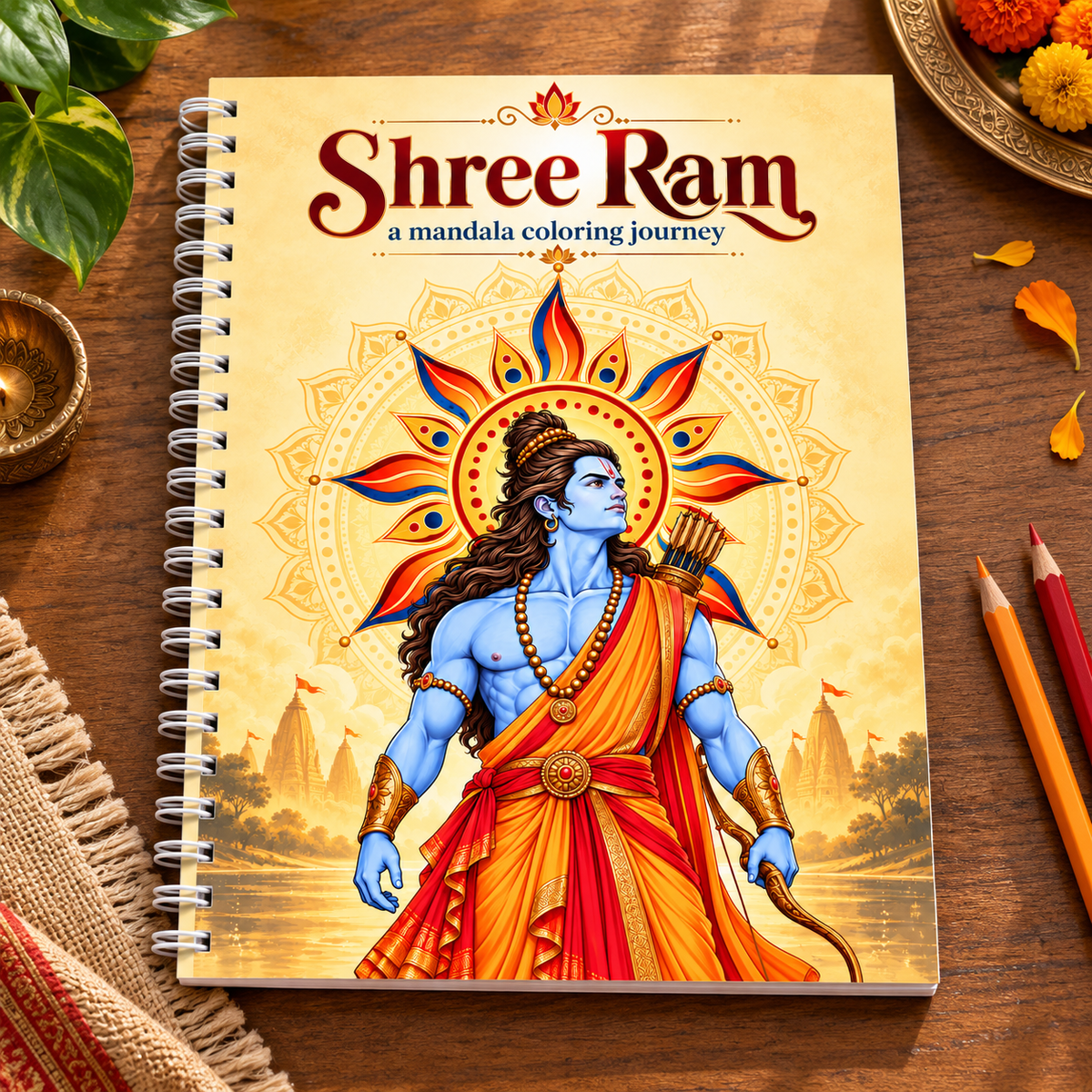 Shree Ram Mandala Coloring Book