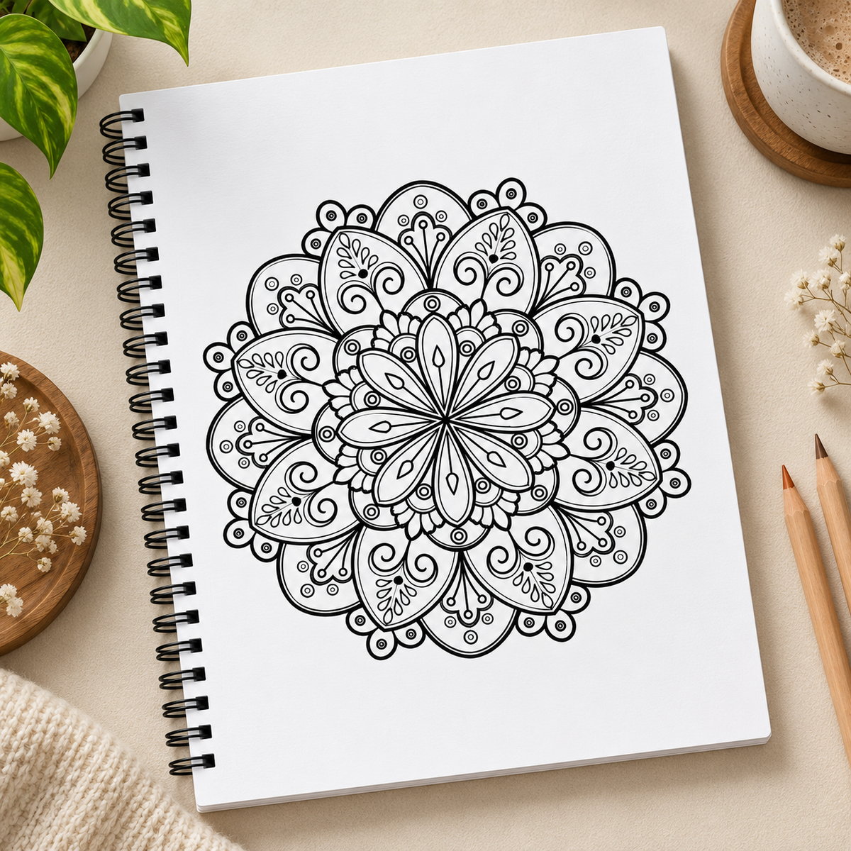 Mindful Mandalas Coloring Book