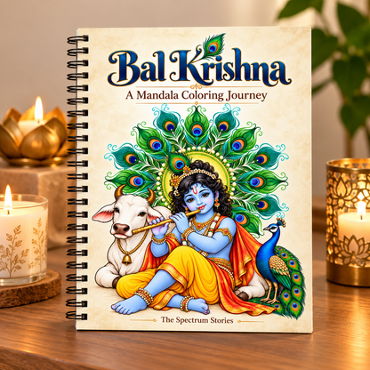 Bal Krishna Mandala Coloring Book