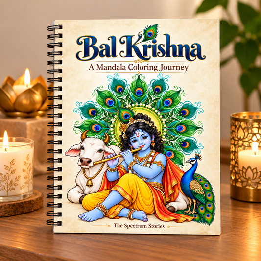 Bal Krishna Mandala Coloring Book