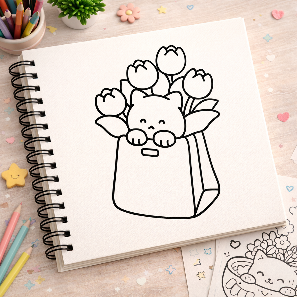 Sweet Vibes| Bold & Easy Coloring Book