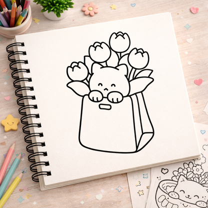 Sweet Vibes| Bold & Easy Coloring Book