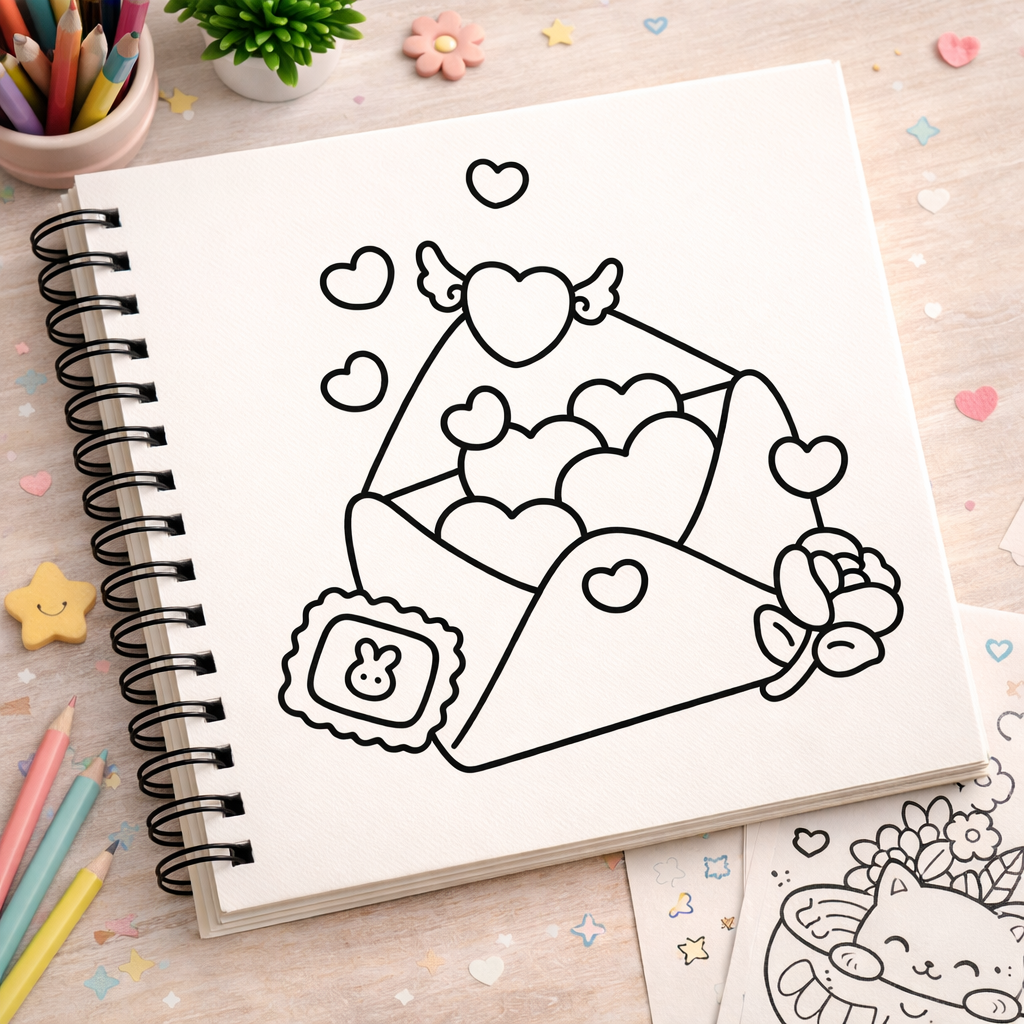 Sweet Vibes| Bold & Easy Coloring Book