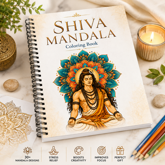 Shiva Mandala Coloring Book for Adults