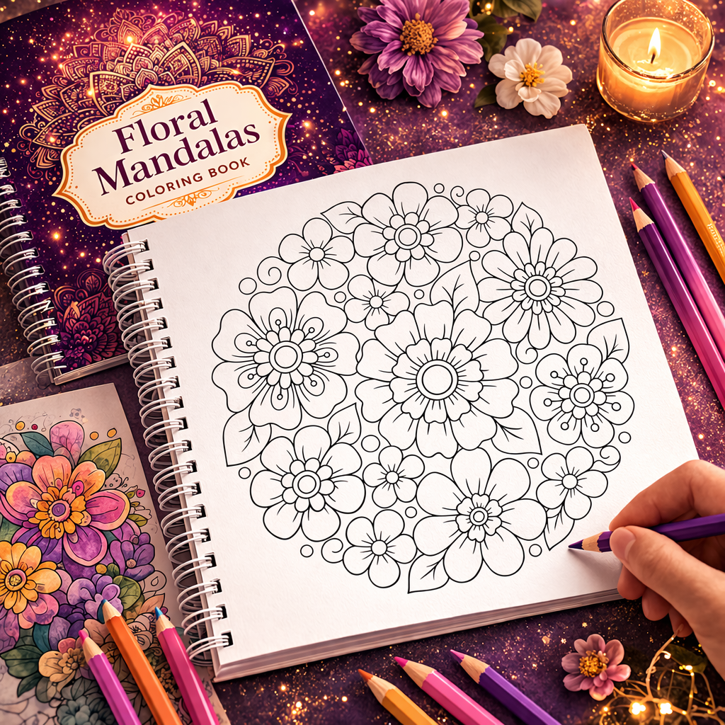 Floral Mandala Coloring Book – 30 Beautiful Flower & Nature Designs for Stress Relief, Mindfulness & Creative Calm The Spec
