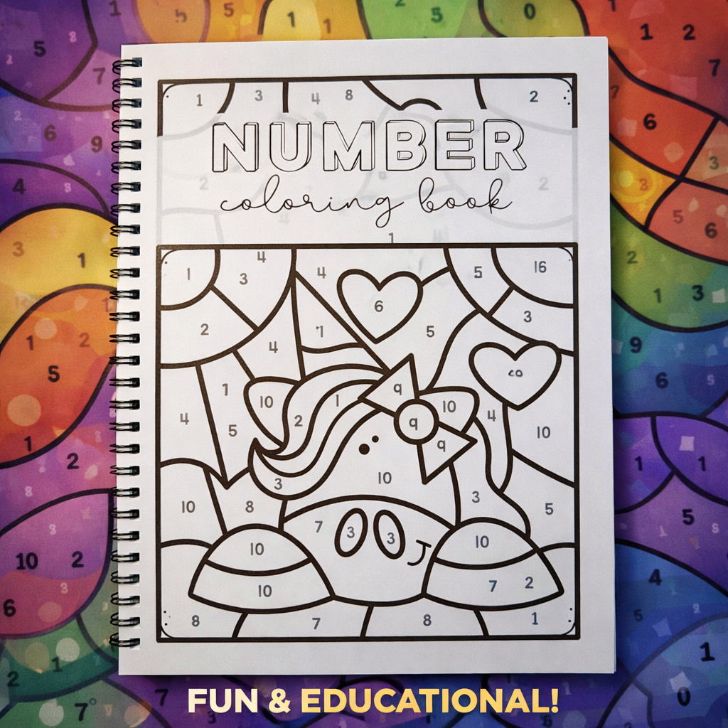 Color By Number Mysteries for Kids | 30+ Fun Illustrations | Color By Letter & Number | A4 Wiro Bound | Screen-Free Learning