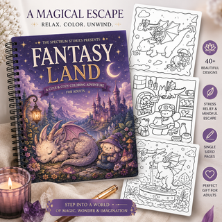 Fantasy Land Coloring Book for Adults
