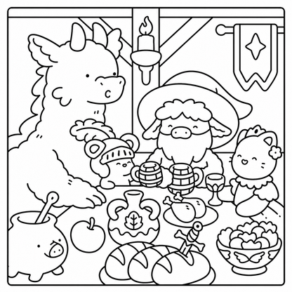 Fantasy Land Adult Coloring Book – A Magical Escape