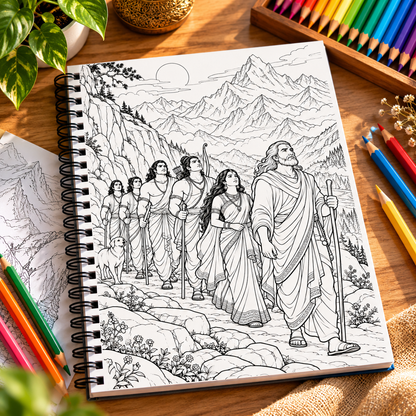 Mahabharat – An Epic Coloring Journey Book