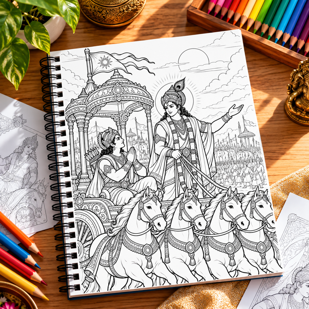 Mahabharat – An Epic Coloring Journey Book