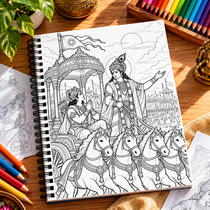 Mahabharat – An Epic Coloring Journey Book