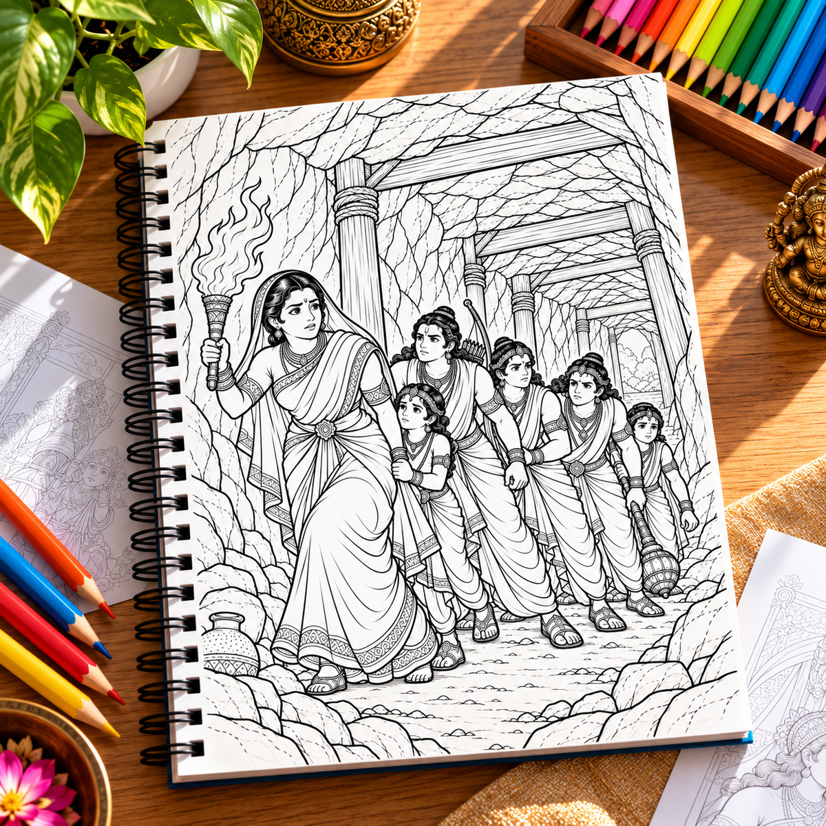 Mahabharat – An Epic Coloring Journey Book