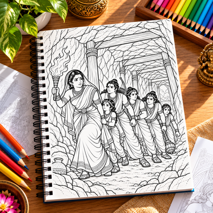 Mahabharat – An Epic Coloring Journey Book