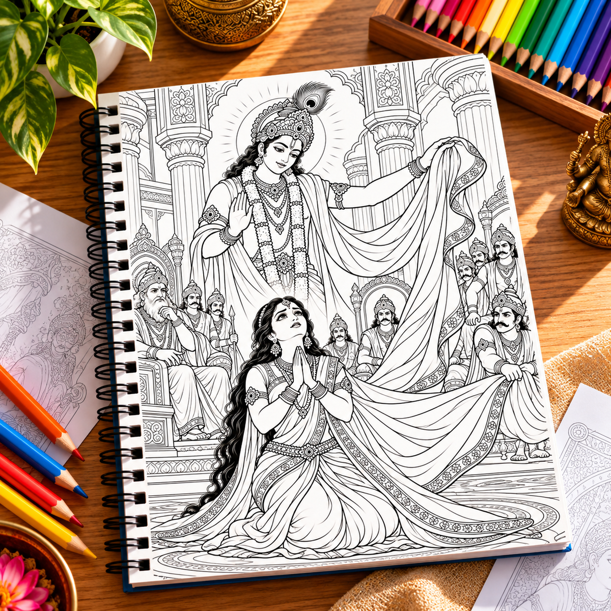 Mahabharat – An Epic Coloring Journey Book