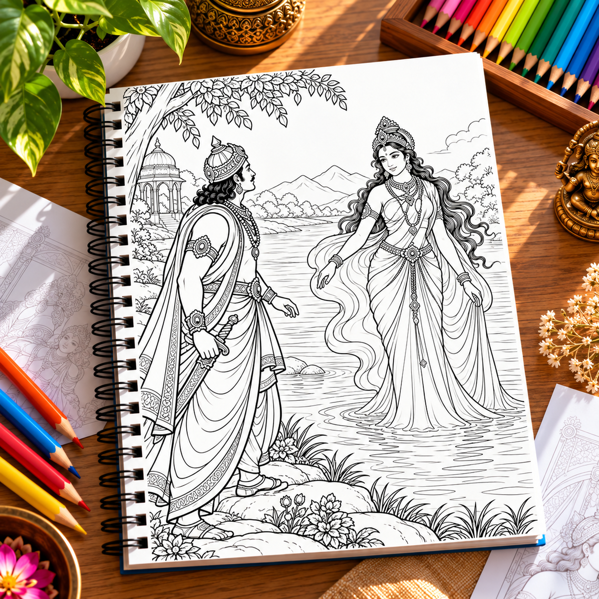 Mahabharat – An Epic Coloring Journey Book