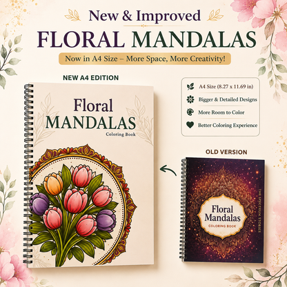 Floral Mandala Coloring Book