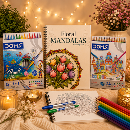 Floral Mandala Coloring Book