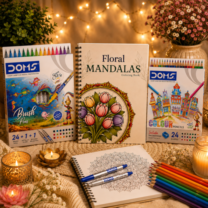 Floral Mandala Coloring Book