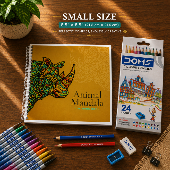 Animal Mandala Coloring Book