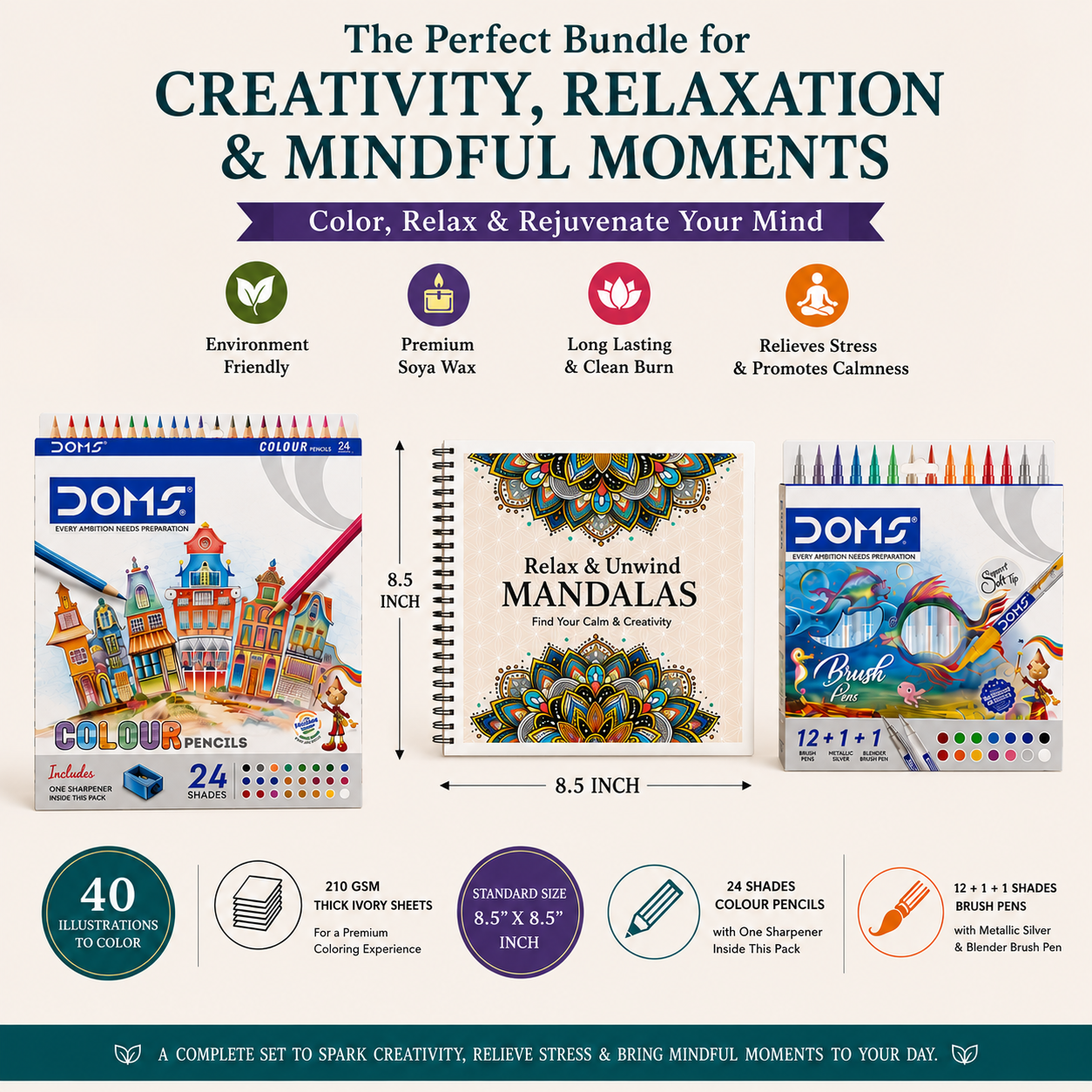 Mindful Mandalas: Adult Coloring Book for Stress Relief & Relaxation