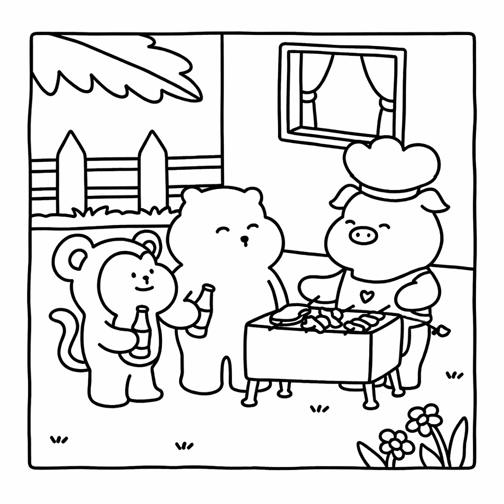 Hygge Vibes: Cute & Cozy Coloring Book for Adults & Teens – Adorable Animals, Self-Care Scenes & Calm Daily Moments