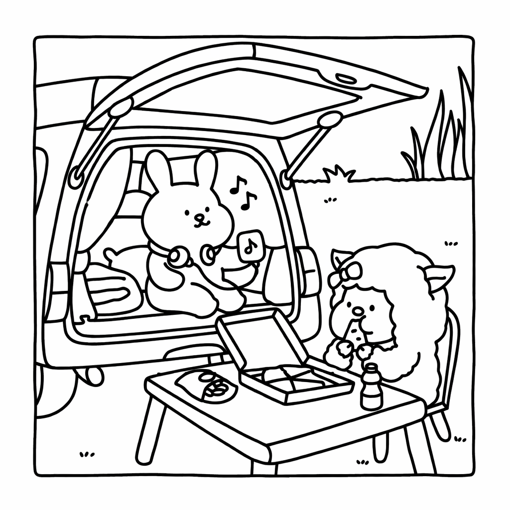 Hygge Vibes: Cute & Cozy Coloring Book for Adults & Teens – Adorable Animals, Self-Care Scenes & Calm Daily Moments