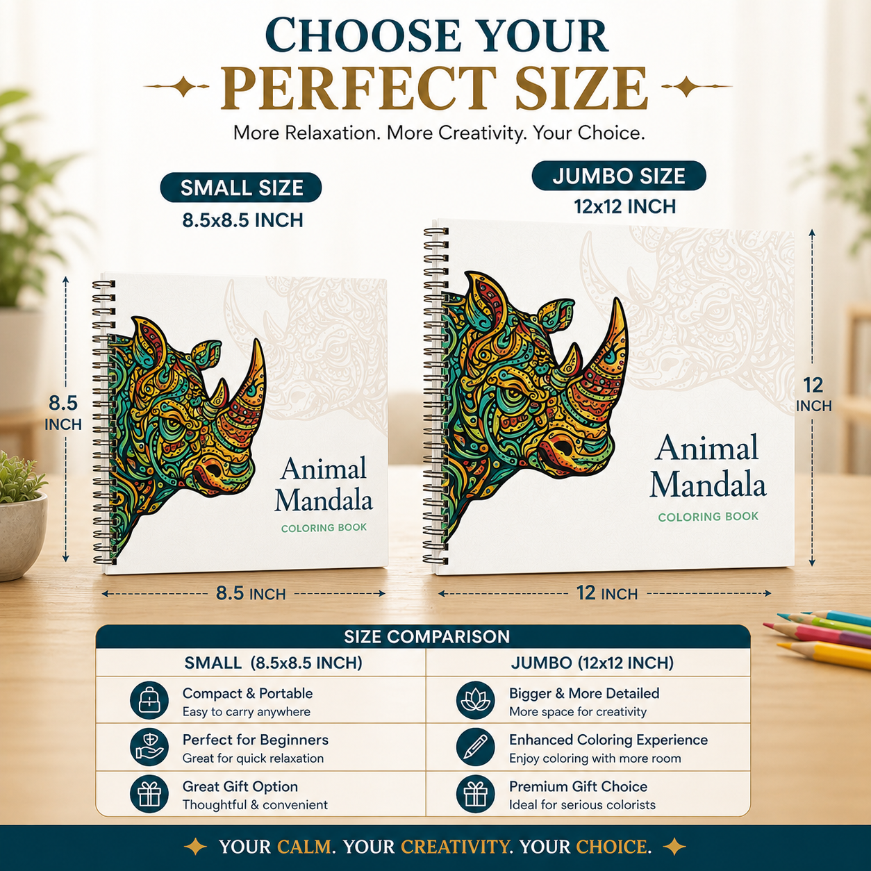 Jumbo Mandala Coloring Book Bundle (4 Books Set)