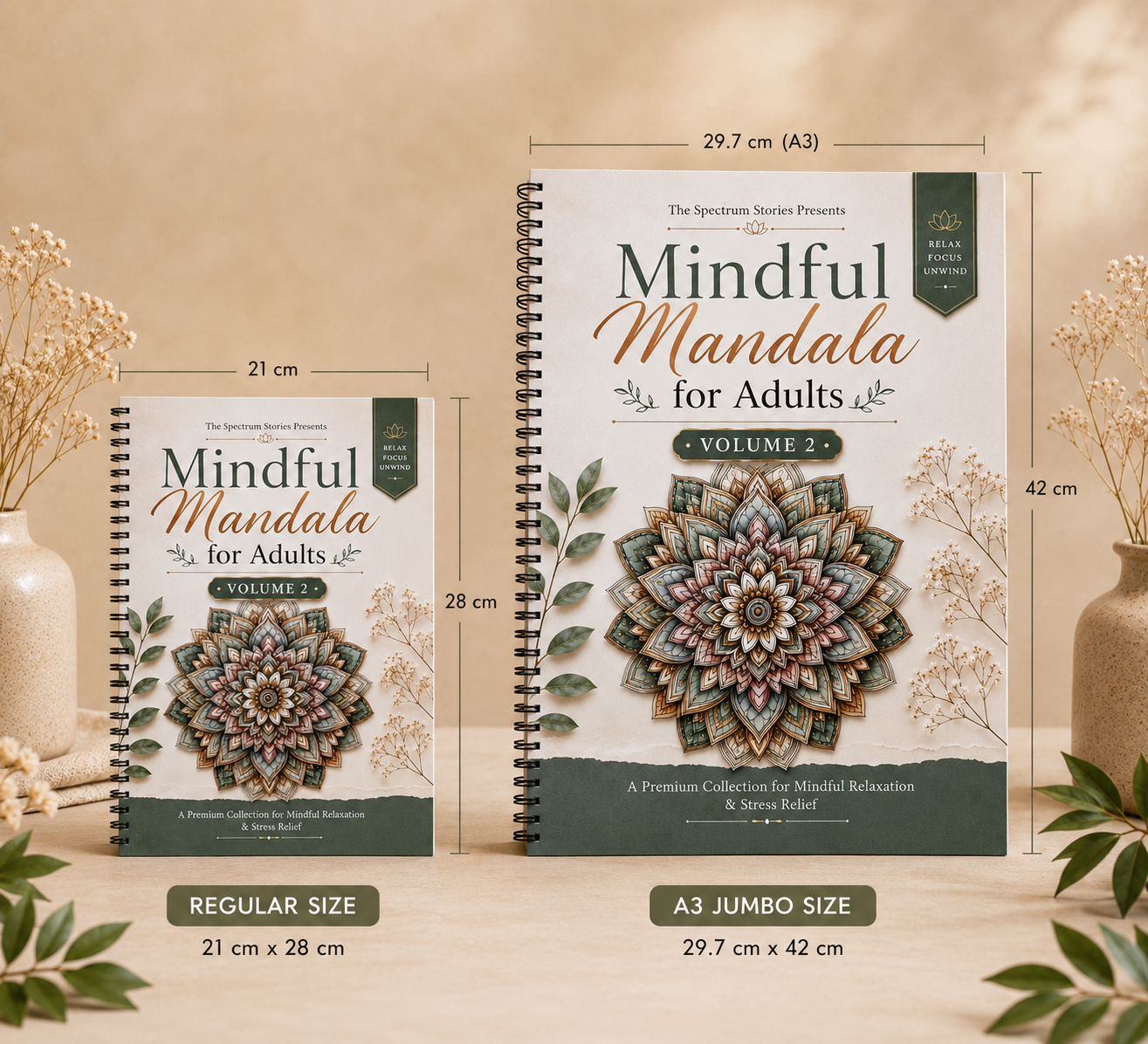 Mindful Mandala for Adults – Volume 2 | Relaxing Coloring Book