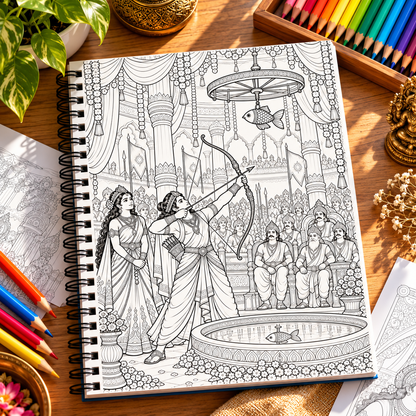Mahabharat – An Epic Coloring Journey Book