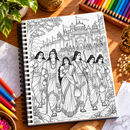 Mahabharat – An Epic Coloring Journey Book