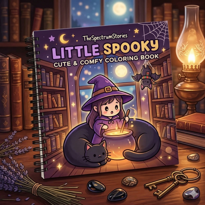 Cozy Little Spooky Coloring Book