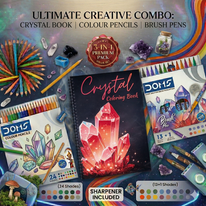 Crystal Aura Coloring Book – Spiritual Art for Calm & Creativity
