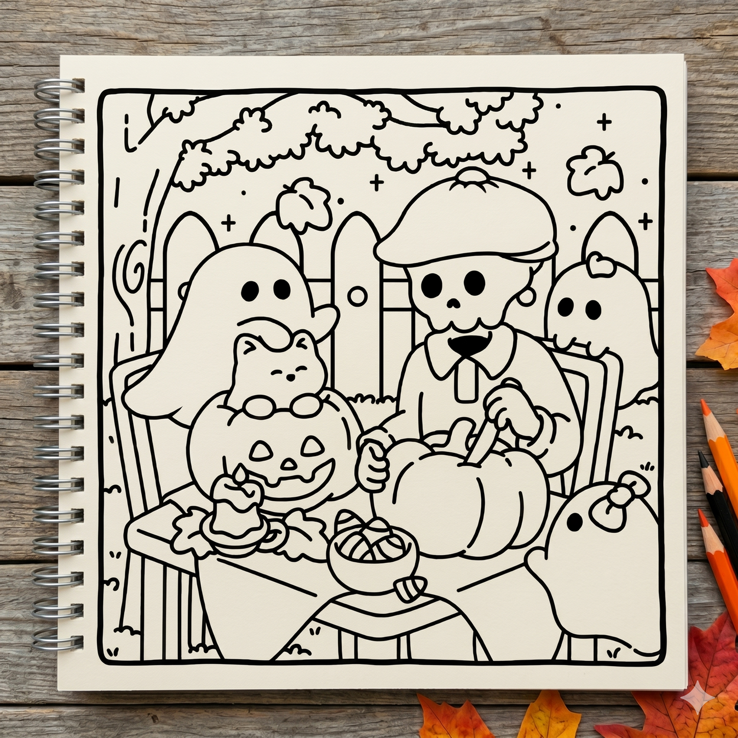 Ghost Glow: A Cute & Comfy Coloring Book
