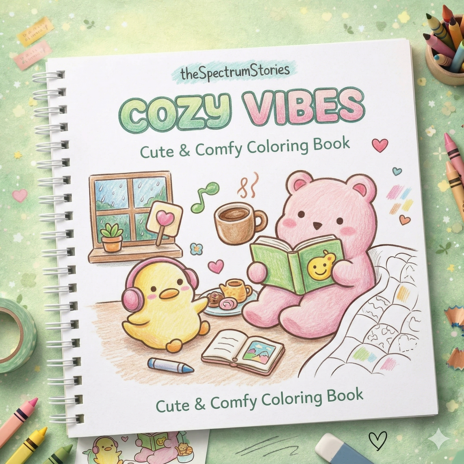 Cozy Vibes Coloring Book The Spectrum Stories