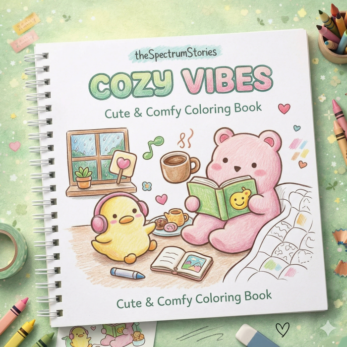 Cozy Vibes Coloring Book