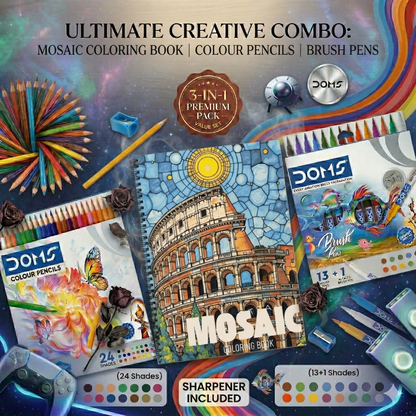 Mosaic Magic Coloring Book – Artistic Patterns for Calm & Creativity