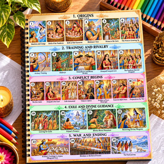 Mahabharat – An Epic Coloring Journey Book