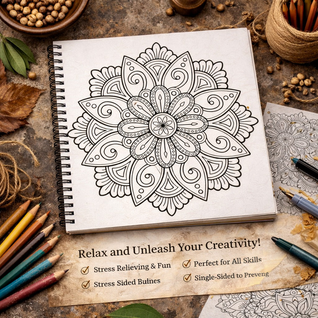 mindful mandala illustration 