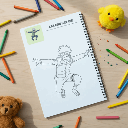 Anime Coloring Book - 30 Premium Character Designs
