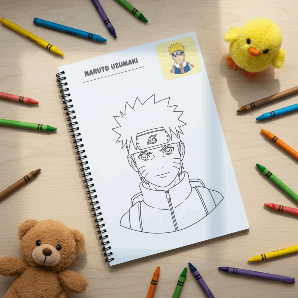 Anime Coloring Book - 30 Premium Character Designs