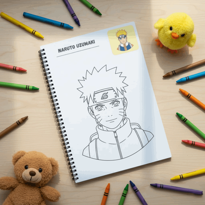 Anime Coloring Book - 30 Premium Character Designs
