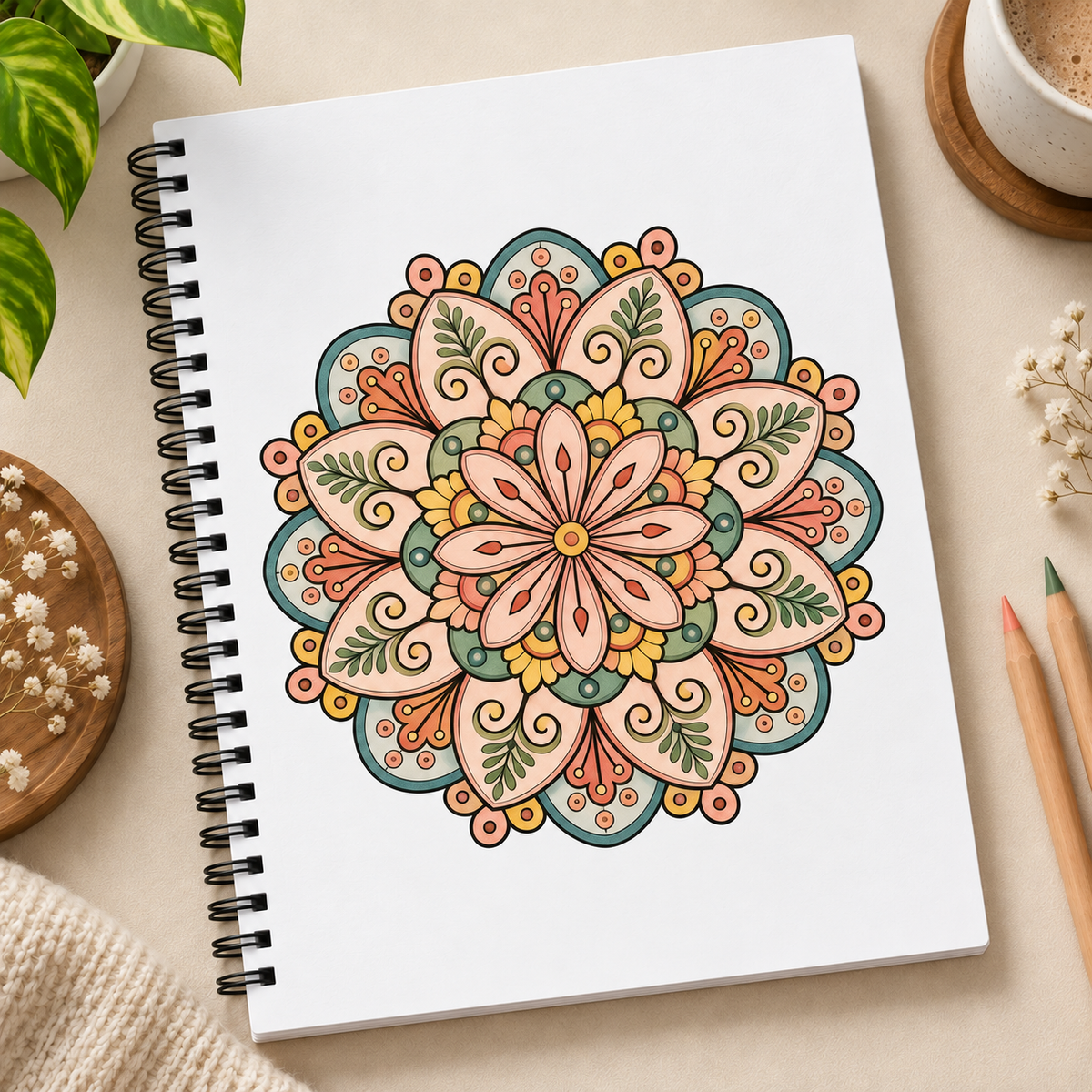 Mindful Mandalas Coloring Book