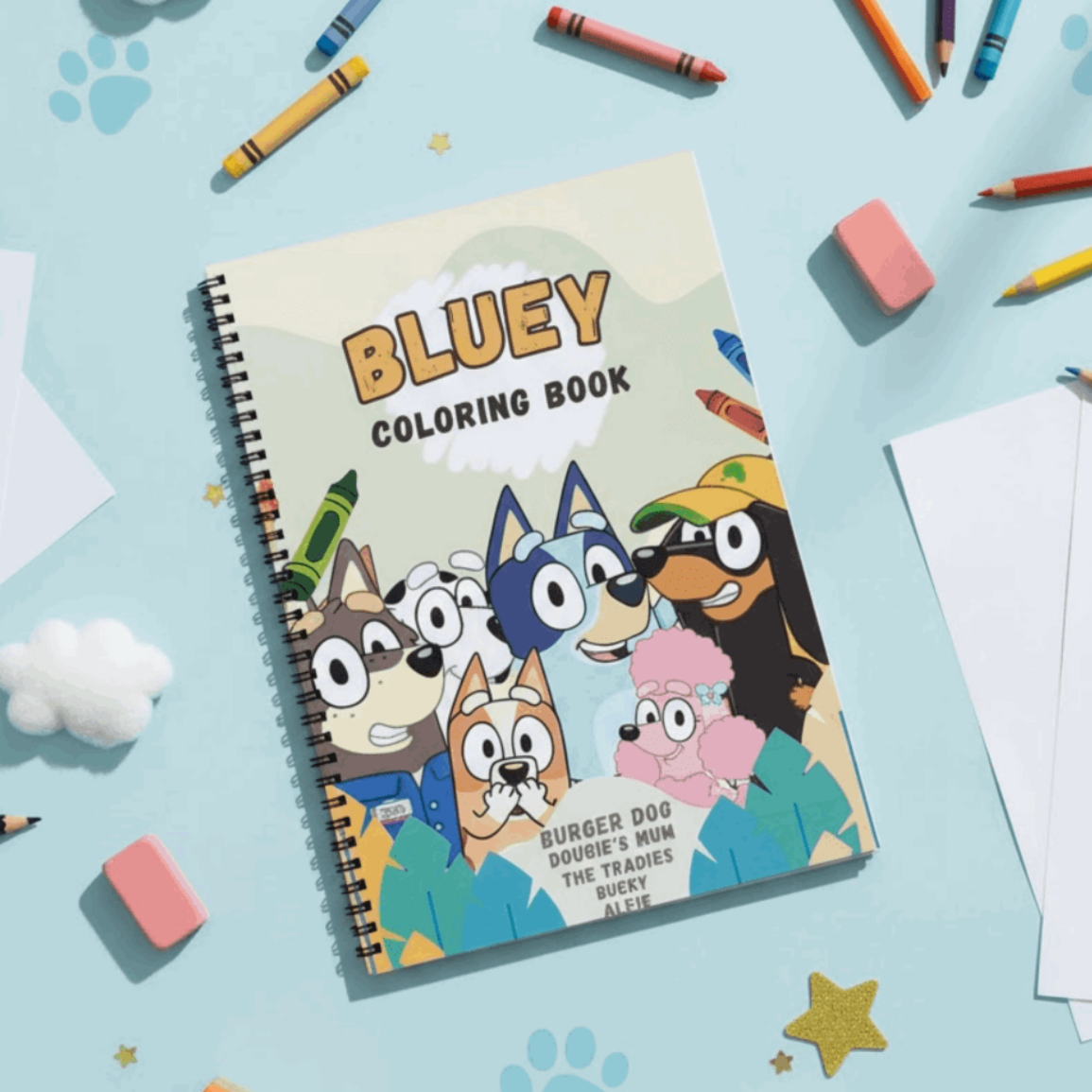 Bluey Coloring Book for Preschool Kids – Educational Fun Activities | Jumbo 8.5x11 Format - The Spectrum Stories